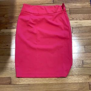 Hot pink pencil skirt